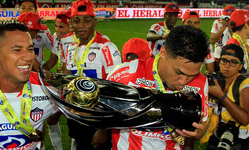 Teo Gutiérrez se llevó sus goles a Colombia y Junior salió campeón
