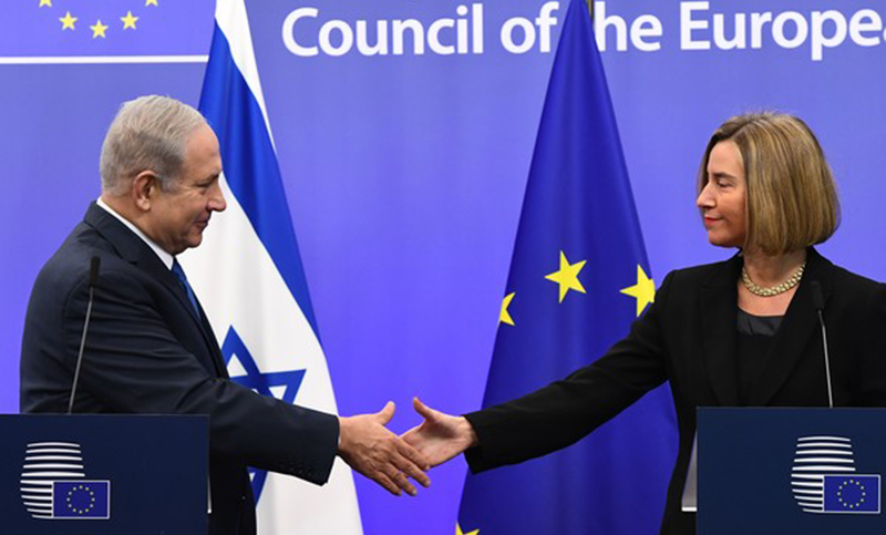 La UE recibió a Netanyahu y rechazó reconocer a Jerusalén como capital Israel