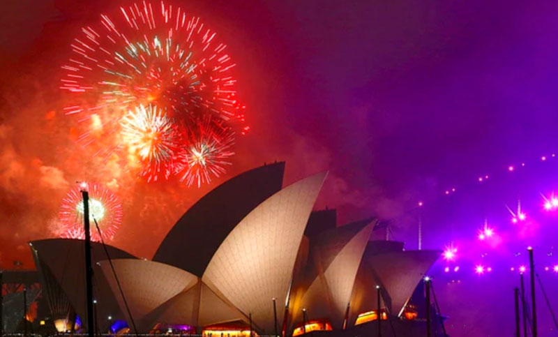 Gran espectáculo en Sidney lanza las festividades del Año Nuevo en el mundo