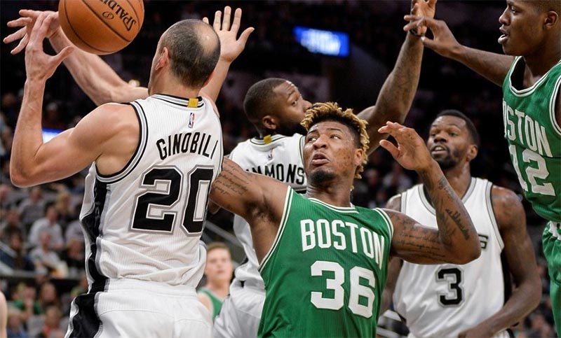 San Antonio Spurs recibe a Boston Celtics, el líder del Este