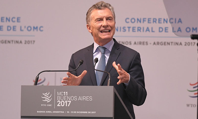 En la apertura de la cumbre de la OMC, Macri destacó que «hay razones para ser optimistas»