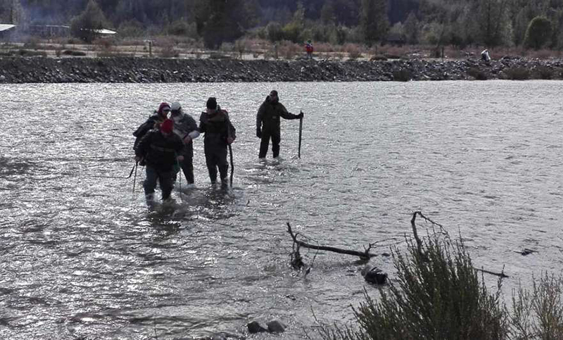 Nueva inspección en el lugar donde fue hallado el cuerpo de Santiago Maldonado