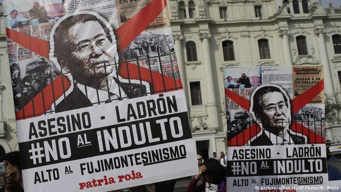 Otra multidinaria marcha en Perú en protesta por el indulto a Fujimori