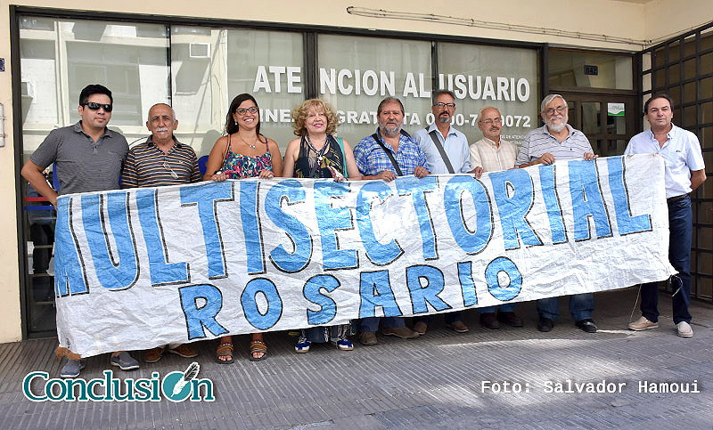 La Multisectorial Rosario volvió a protestar contra los tarifazos