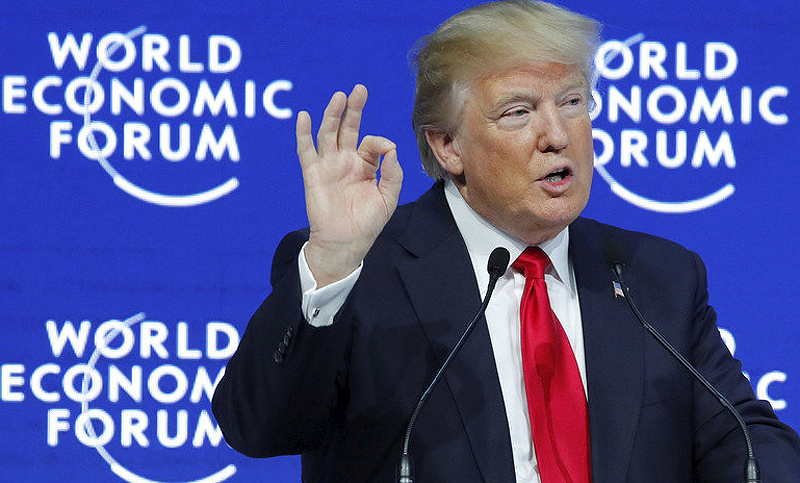 Donald Trump lleva su retórica de «Estados Unidos primero» al Foro Mundial en Davos