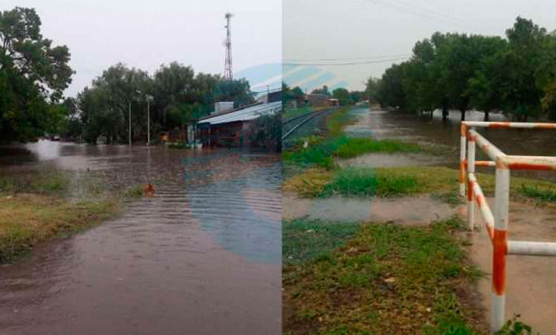 Las lluvias causaron anegamientos en varias zonas de la provincia