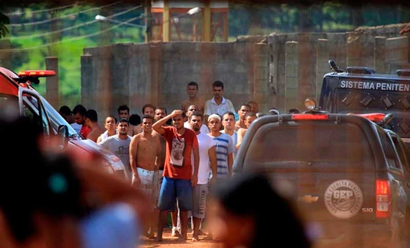 Cárcel en Goiás: más de 70 presos prófugos y una revuelta con 9 muertos