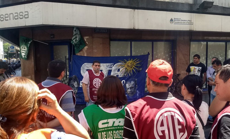 Trabajadores del Senasa cumplieron dos días de protesta y ratificaron el plan de lucha