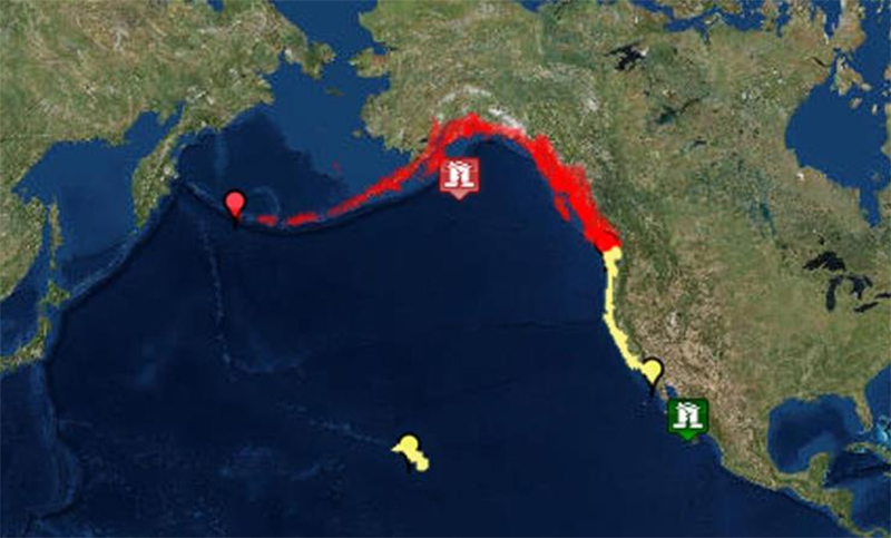 Un sismo de 7,9 grados sacudió Alaska y hay alerta de tsunami