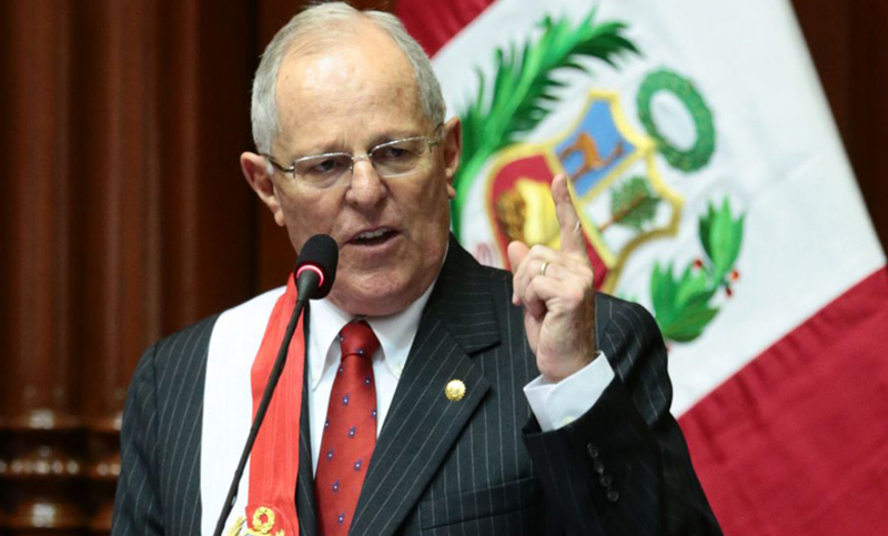 Renunció el presidente de Perú, Pedro Kuczynski