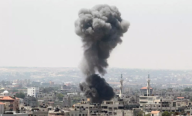 Israel informó que su ejército bombardeó un puesto subterráneo de Hamas en Gaza