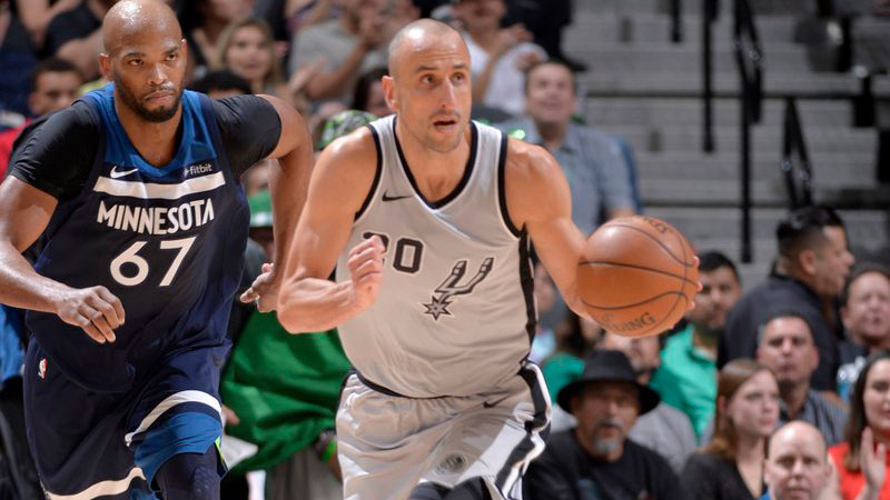 Ginóbili y los Spurs reciben a Utah en un partido fundamental para ingresar a los playoffs de la NBA