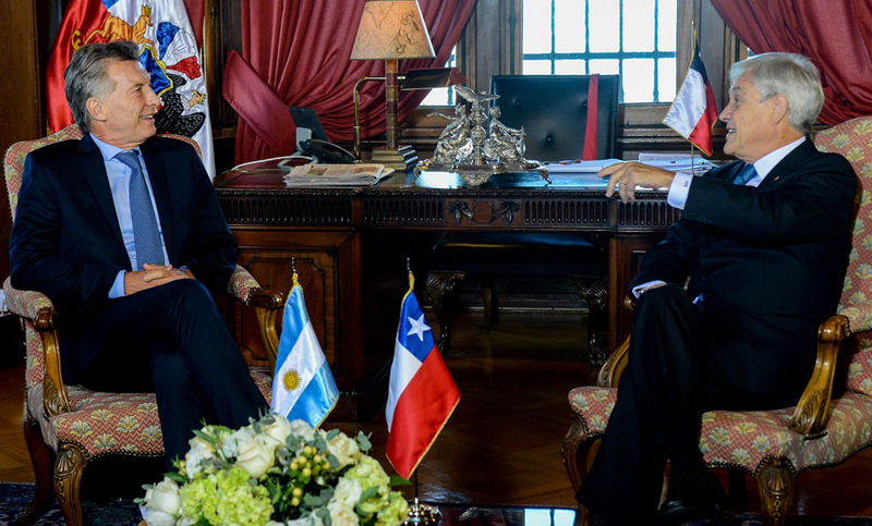 Macri en la ceremonia de asunción de Piñera en Chile, pidió «potenciar las capacidades de la región»