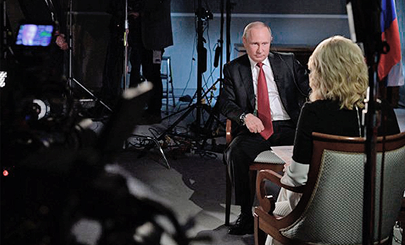 Publicaron una entrevista entera con Putin que había sido recortada por la NBC