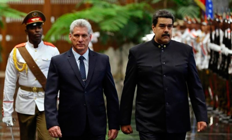 Díaz-Canel estrena con Maduro su actividad internacional al frente de Cuba