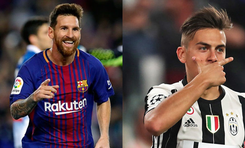 Messi y Dybala a puro gol en el fútbol europeo