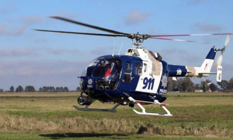 Atacaron a balazos un helicóptero policial cuando sobrevolaba por zona sur