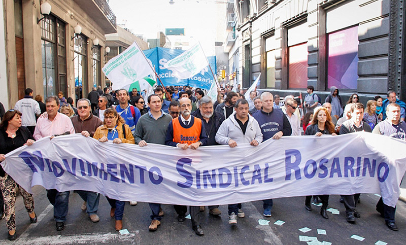 Gremialistas rosarinos se solidarizaron con legisladores cuestionados por Macri