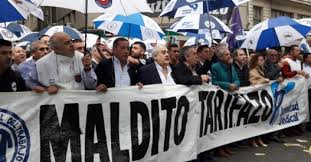 CGT, CATT y Juventud Sindical marcharon contra el «Maldito Tarifazo»