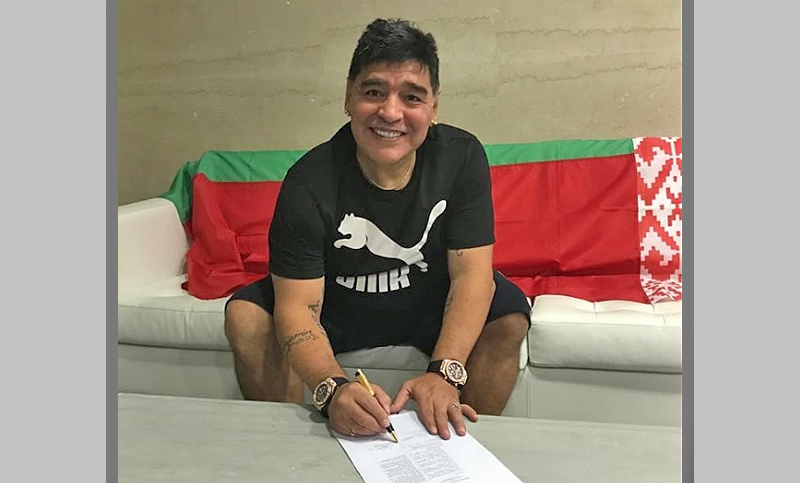 Maradona es el nuevo presidente del Dynamo Brest de Bielorrusia