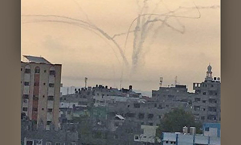 Israel bombardeó Gaza después de unos 30 disparos de obuses del enclave palestino