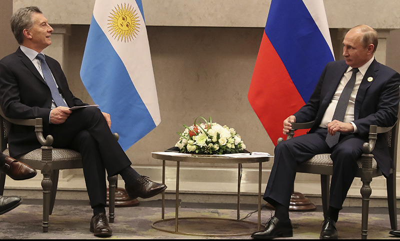 Macri y Putin acordaron profundizar la cooperación bilateral y las relaciones comerciales