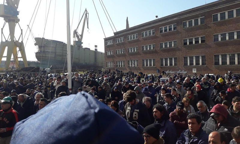 Trabajadores del Astillero Río Santiago marchan el martes a La Plata