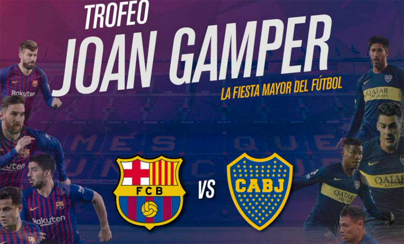 Boca enfrenta al Barcelona de Messi por la Copa Joan Gamper