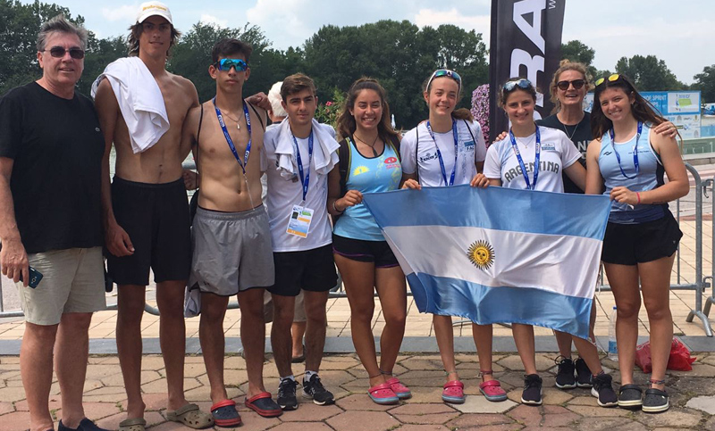 Los juveniles del canotaje argentino tuvieron un gran mundial en Bulgaria