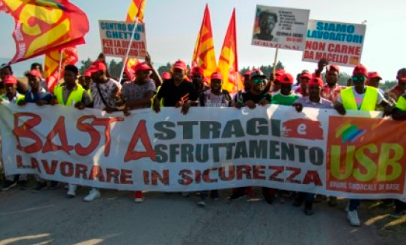Masiva huelga de jornaleros en Italia por la muerte de trabajadores migrantes