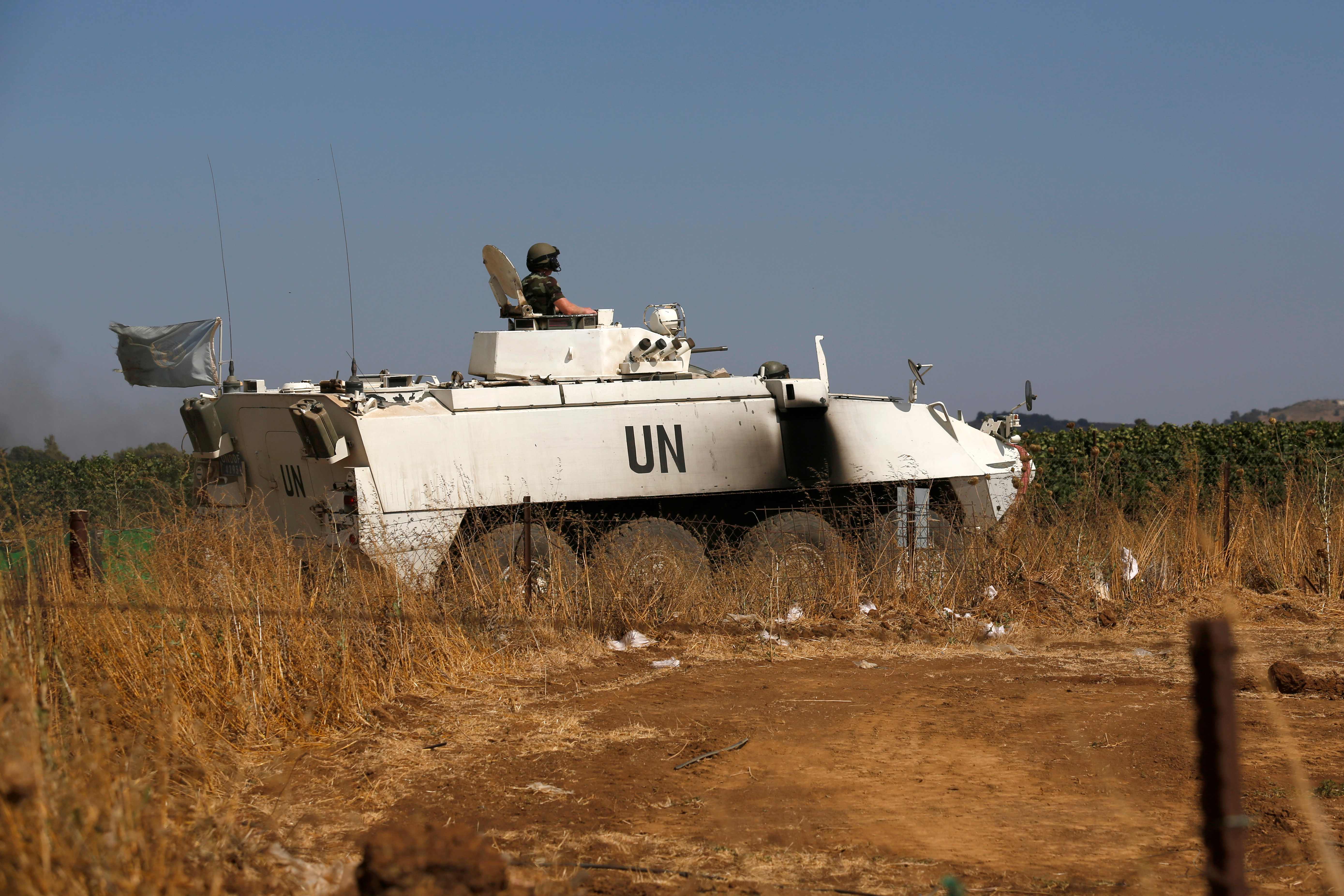 Tropas de la ONU patrullaron los Altos del Golán tras reuniones con Rusia, Israel y Siria