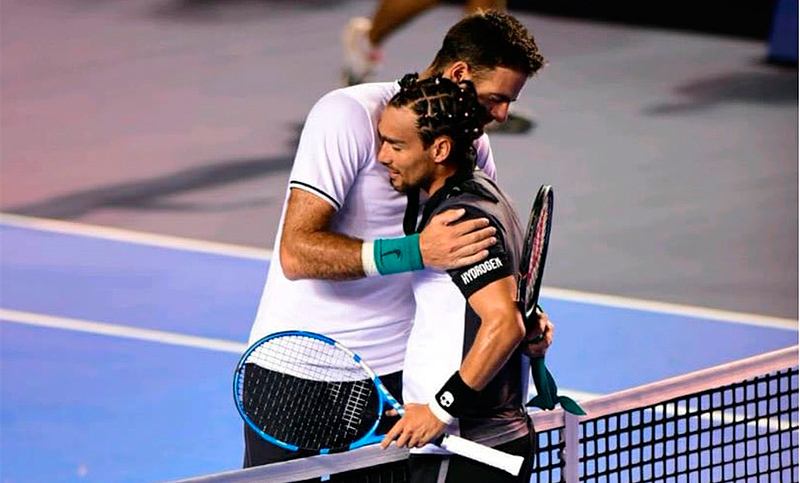 Del Potro cayó en la final de Los Cabos contra el italiano Fognini