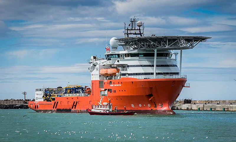 Un buque noruego partió mar adentro para una nueva búsqueda del ARA San Juan