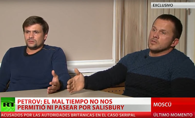 Video: los acusados por Londres en caso Skripal afirman ser simples turistas