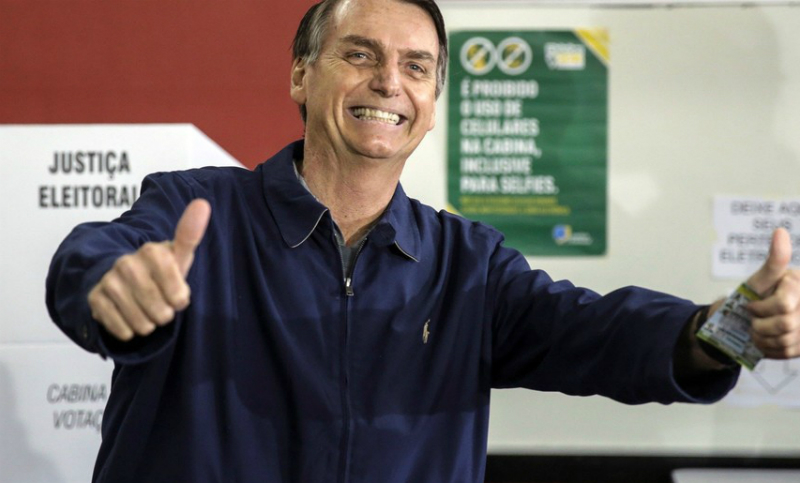 Bolsonaro obtiene amplia ventaja sobre Haddad