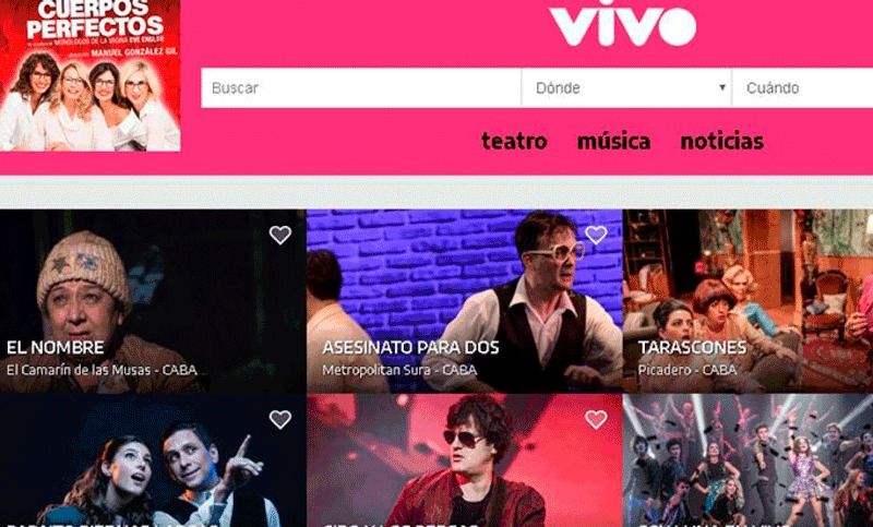Ya funciona «Vivo», la nueva plataforma digital sobre teatro y música
