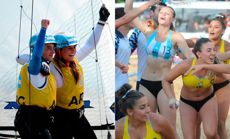 El yatching y el beach handball cosecharon más oro para la Argentina