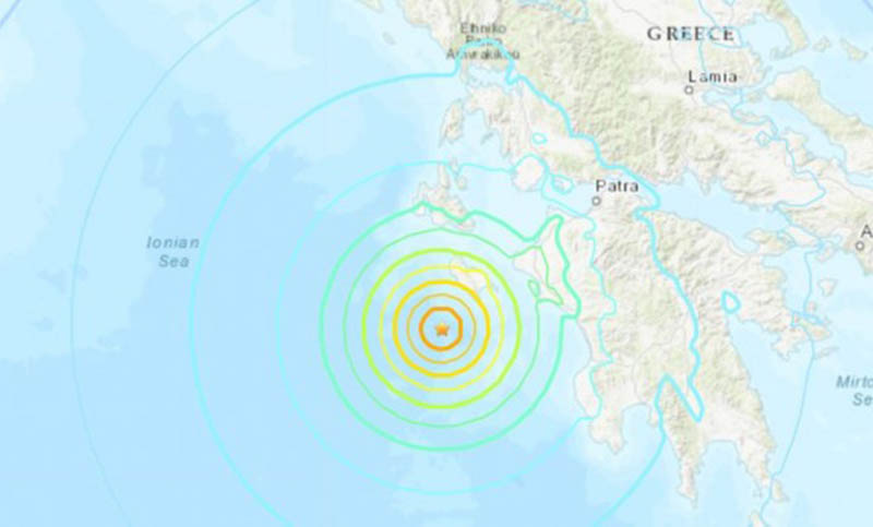 Terremoto de magnitud 6,8 sacude la costa de Grecia