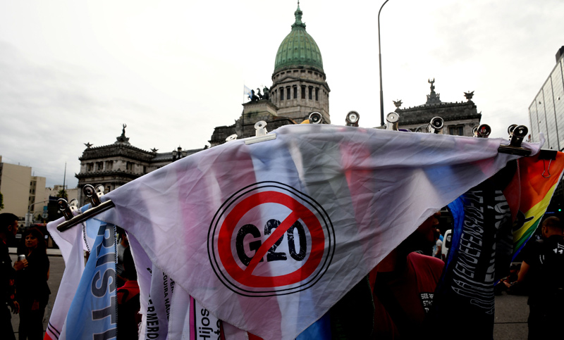 Bullrich destacó que las manifestaciones contra el G20 se desarrollaron en «Paz»