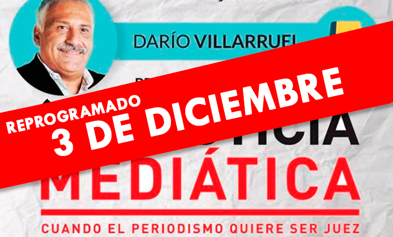 Nueva fecha para la presentación de Darío Villarruel en Rosario