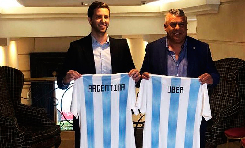 Los taxistas se oponen a que Uber sea el nuevo sponsor de la selección argentina