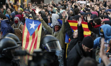 Protesta en Barcelona