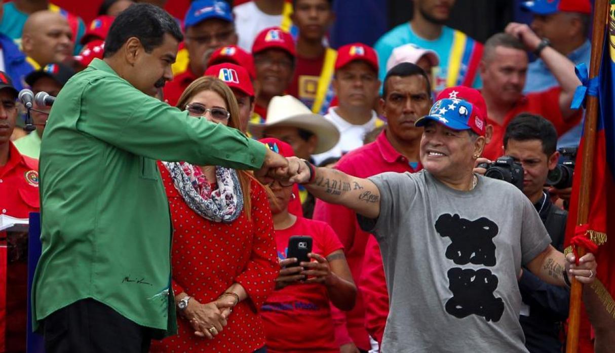 Maradona apoyó a Maduro y dijo que «quiere lo mejor para su país»