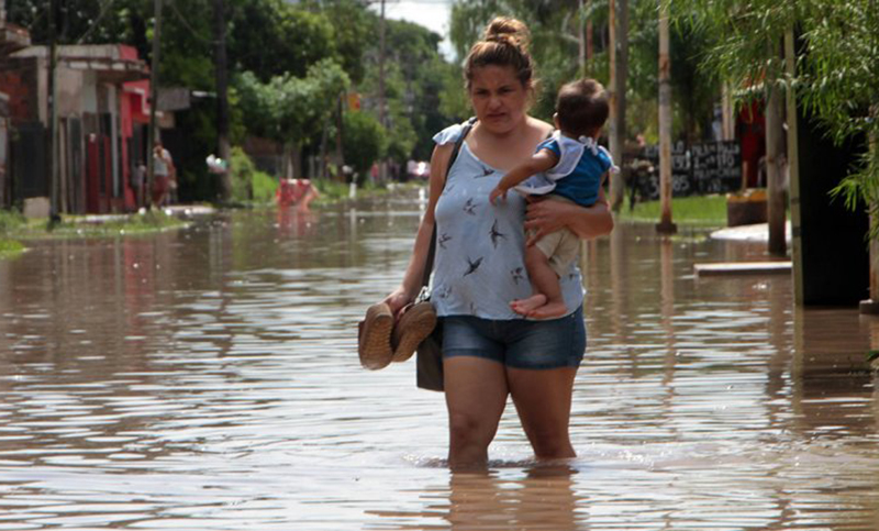 Todavía hay 1.600 evacuados en Chaco a causa de las inundaciones