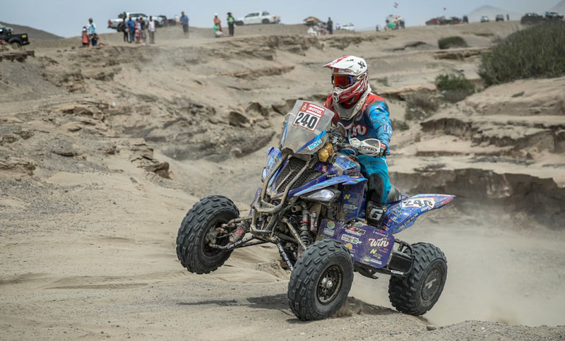 El cordobés Cavigliasso ganó la cuarta etapa en motos del Rally Dakar