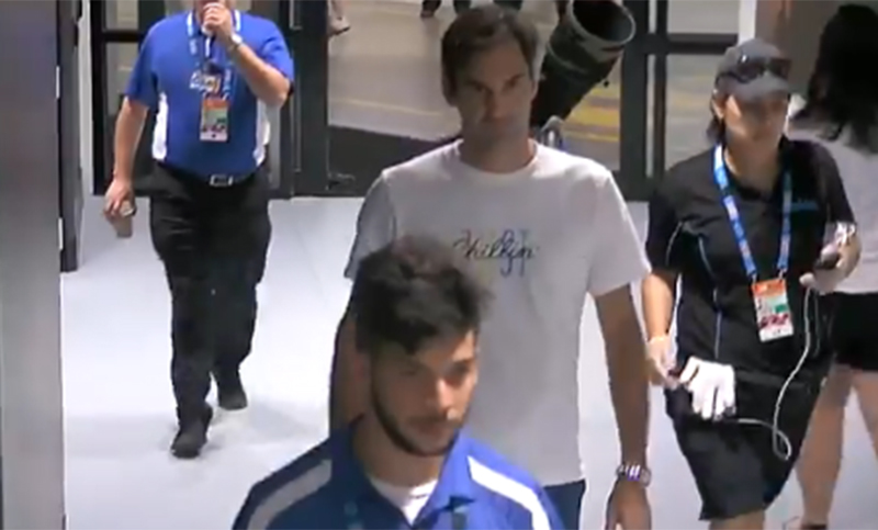 Sin coronita: a Federer no lo dejaron ingresar a su vestuario por no llevar acreditación