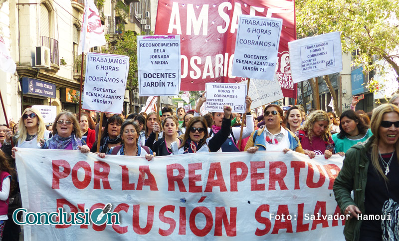 ATE, Siprus y Amsafe Rosario marcharán por la recomposición salarial