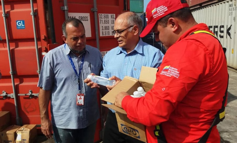 Llega a Venezuela el primer cargamento de insumos médicos de Cuba y China