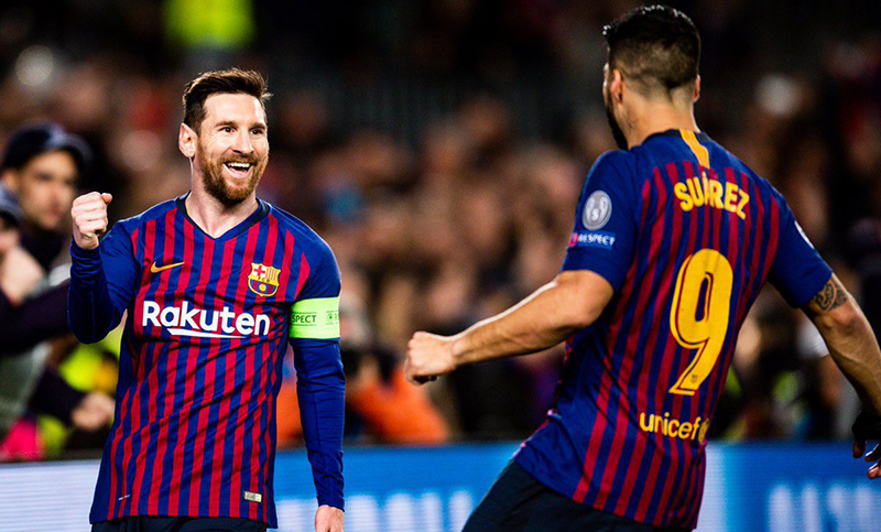 Barcelona con un Messi imparable, goleó y clasificó a cuartos de la Champions