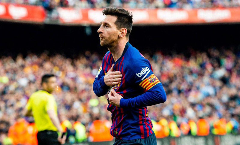 Messi anotó dos goles en la victoria de Barcelona